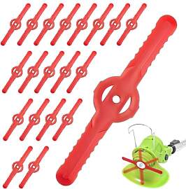 eupdd 100 Stück Ersatzmesser Rasentrimmer: 14cm