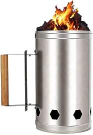 eupdd Grillkamin: 27×17cm Anzündkamin Grill,
