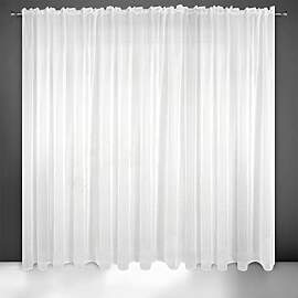 Eurofirany Gardine Vorhang Voile Glatt Transparent 