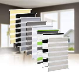 Eurohome Doppelrollo Klemmfix ohne Bohren, Duo
