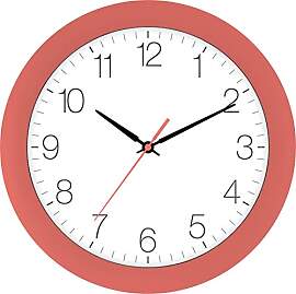 Eurotime Funkwanduhr, 30 cm, Apricot Aprikose,
