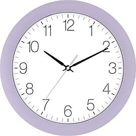 Eurotime Funkwanduhr, 30 cm, Flieder,