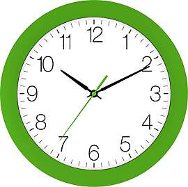 Eurotime Funkwanduhr, 30 cm, Grün,