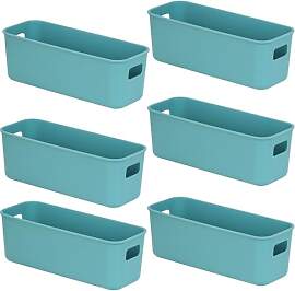 EURXLQ 6 Pack Grün Aufbewahrungsbox Kunststoff 28 