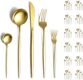 Evanda Gold Bestecksets 60 Stück Service für 12, 