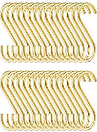 Evanda Goldene S-Haken – 30 Stück, robuste