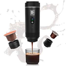 EVERANGE Tragbare elektrische Espressomaschine,