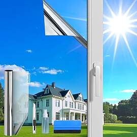 Evofensteere (110X200cm Silber) Fensterfolie