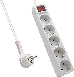 Ewent EW3955 Steckdosenleiste 5-fach mit Schalter