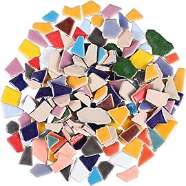 EXCEART 200G Bunt Mosaik Steine Keramik