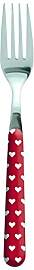 Excelsa Enjoy Gabel Herz, Edelstahl, Rot, 19 x 2 x 