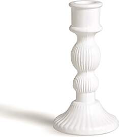 Excelsa Light Kerzenhalter, Glas, Weiß, 8 x 8 x