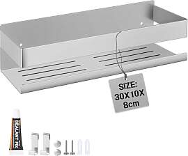 EXLECO Duschablage Ohne Bohren 30CM, Duschregal