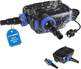 EXLECO Eco Teichpumpe Filterpumpe 40W max. 6000L/H 