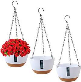 Exquilnova 3 Stück Blumentopf Hängend