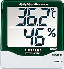 Extech Großziffriges Hygro-Thermometer, 1 Stück, 
