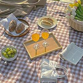 Extra große Picknickdecke, Stranddecke,