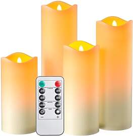 EXTSUD Wasserdichte LED Kerzen mit Timerfunktion