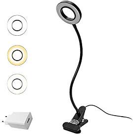 EYOCEAN LED Leselampe, Schwanenhals Klemmlampe,
