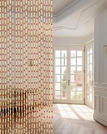 Ezcasch 90x200cm Holz Perlenvorhang - 45 Stränge