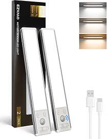 EZVALO Schrankbeleuchtung LED 25 cm, 80 LED