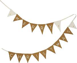 FABELAB - Girlande "Christmas" in Ocker/ 