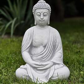FABRIQ Groß Buddha Figur, Feng Shui, Steinguss