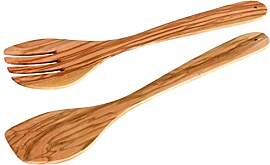 Fackelmann 30855 Salatbesteck Olivenholz