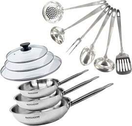 Fackelmann 9440550 Pfannen-Set, 3-teilig, 20, 24