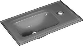 FACKELMANN Gäste WC Waschbecken 45 cm aus Glas