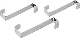 FACKELMANN Haken für Tür/Schrank, Grau, 10 cm,