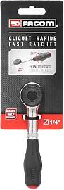 FACOM Umschaltknarre1/4 Zoll mit 360° Drehgriff,