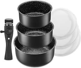 Fadware Töpfe Set mit abnehmbarem Griff,