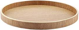 Fafeicy Runde Servierschale aus Holz mit Vintage