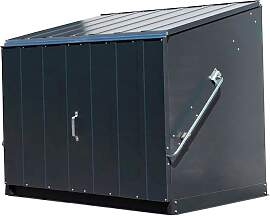 Fahrradbox TRIMETALS "Stowaway", grau