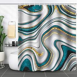 FAIRYGATE Vorhang Blau Badezimmer Badevorhang