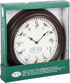 Fallen Fruits Ltd Vogel-Song-Uhr, Braun