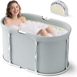 Faltbare Badewanne für Dusche, 92L x57W x 56H cm, 