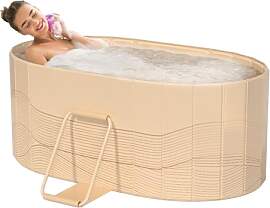 Faltbare Badewanne für Erwachsene, 120cm 2in1