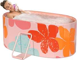 Faltbare Badewanne für Erwachsene, 120cm 2in1