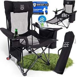 Faltbuddy® Campingstuhl faltbar & Liegestuhl