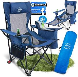 Faltbuddy® Campingstuhl faltbar & Liegestuhl