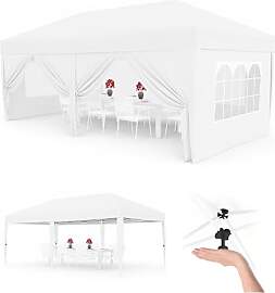 Faltpavillon 3x6 m wasserdicht stabil mit 6