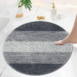 Famibay Badteppich Rund 80cm Badezimmerteppich