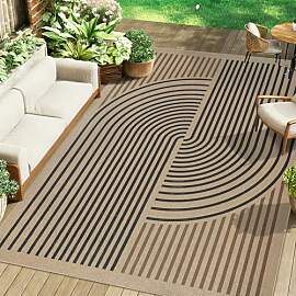 Famibay Outdoor Teppich 160x230cm Balkon Teppich