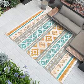 Famibay Outdoor Teppich Wetterfest Balkon Teppich