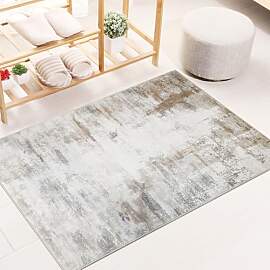 Famibay Teppich Wohnzimmer Schlafzimmer Beige
