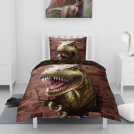 Familando Dinosaurier Bettwäsche für Jungen