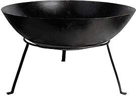 Fancy Flames Feuerschale, schwarz, 59x59x35 cm,