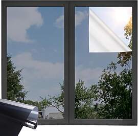 Fancyclings Fenster Spiegelfolie Blickdicht Außen 